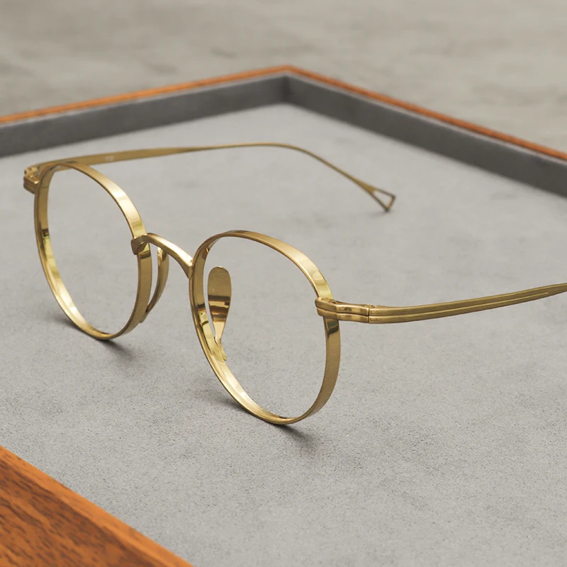 Round Glasses Designer Gold Glasses Frames John Lennon Round Style