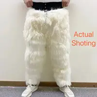 2024 Middle-aged Elderly Wool Pants Winter Spring Anti-cold Warm Pure Sheepskin Pants Fashion Casual Men Long Trousers Dad Gifts 1