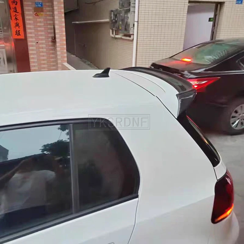 Car Rear Wing Spoiler ABS Car Rear Roof Spoiler Window Trunk Wings for Volkswagen VW Golf 6 VI MK6 GTI R20 2010-2013 R Style