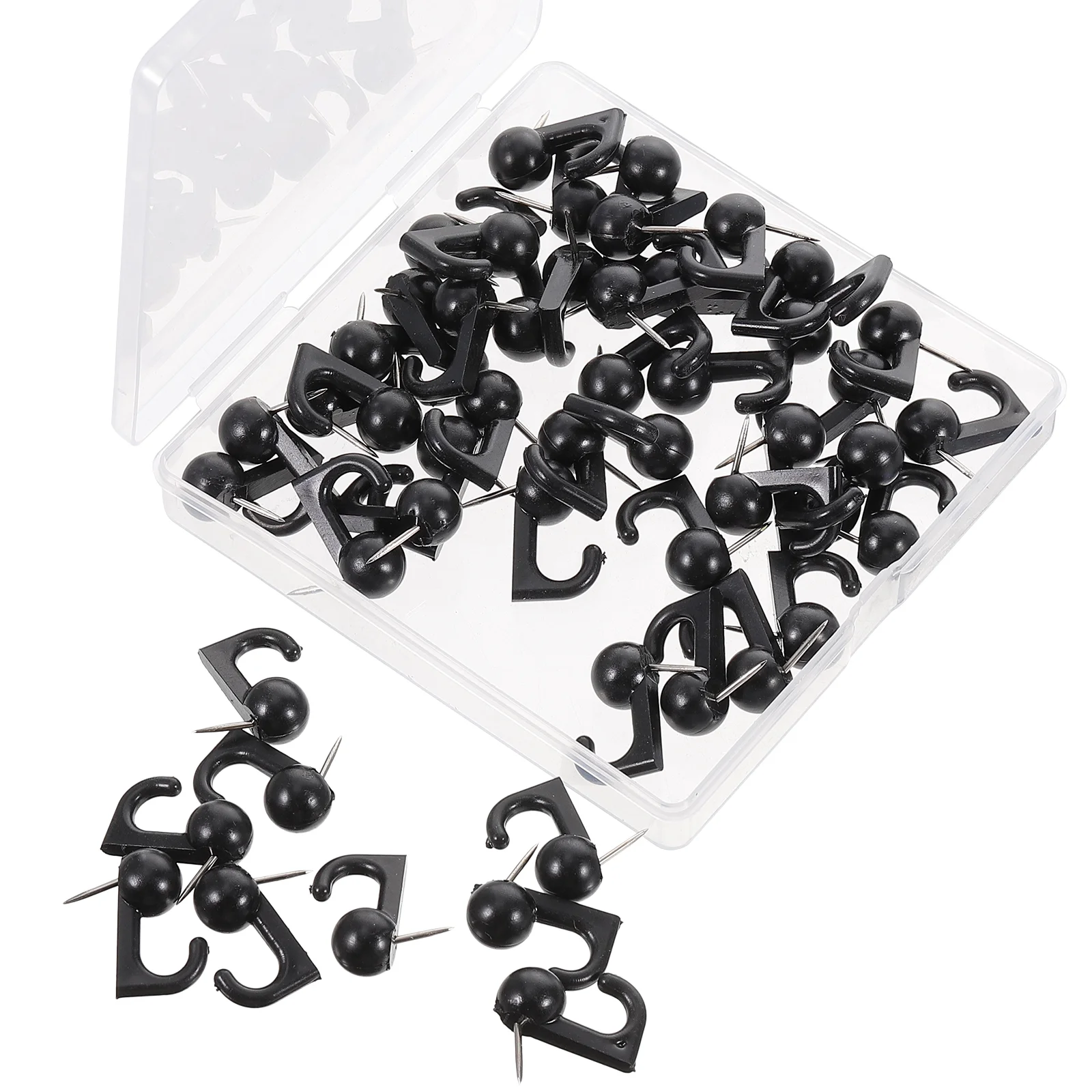 

Push Pin Hooks Plastic Heads Thumbtack Hooks Decorative Thumb Tacks Hook Back Push Pins Hooks For Cork Board Bulletin Board