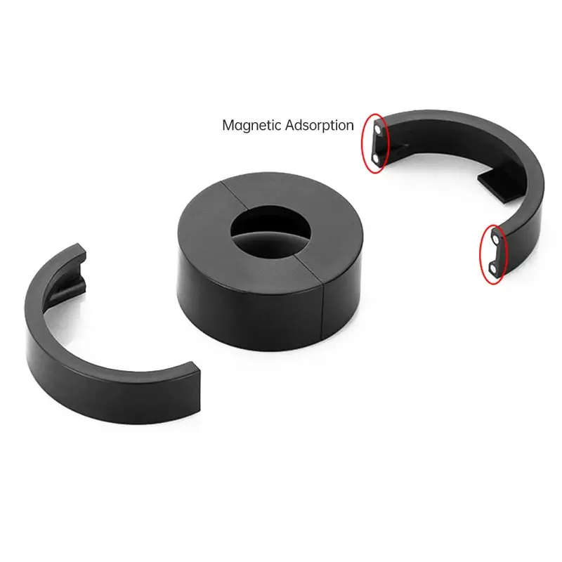 Retractable Magnetic Decorative Cover Heighten Shower Wall Faucet Pipe Plug Cover Disassembly-free Chrome Wall Faucet Hole