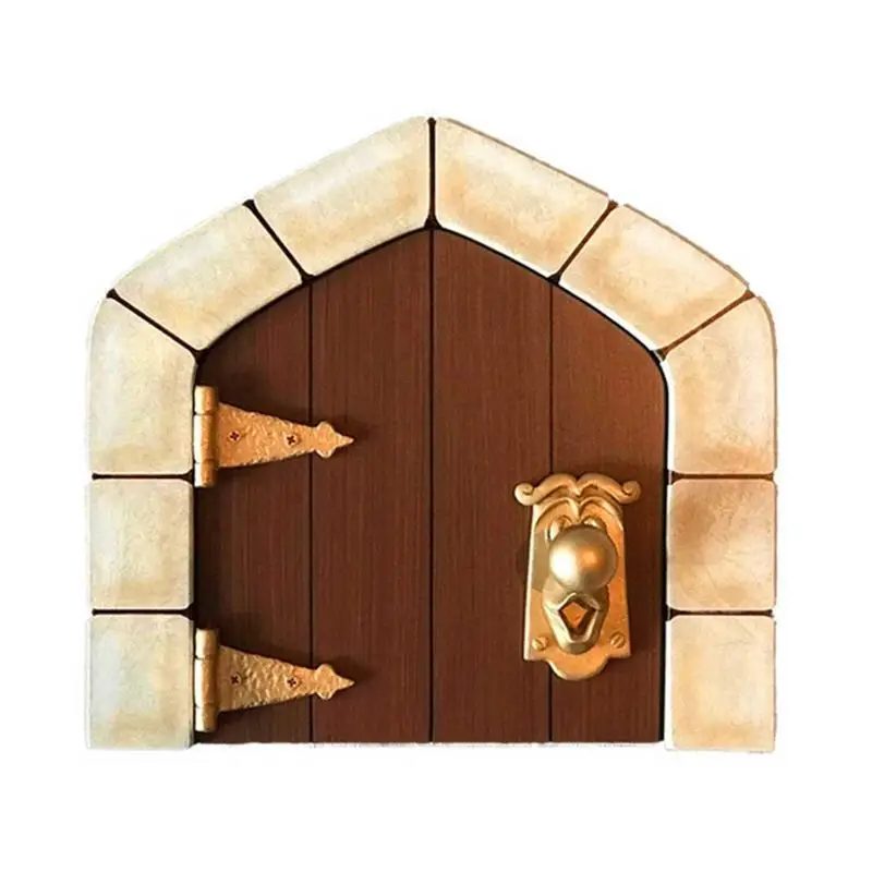 

Garden Fairy Door For Tree Fairy Door For Tree Decorations Fairies Sleeping Door Yard Art Garden Sculpture Lawn Home Ornament