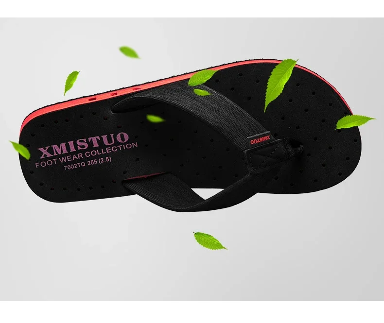 High quality Big Size Hot Sale Flip Flops Men Summer Beach Slippers Men Fashion Brand Breathable Casual Men Slippers Black Blue