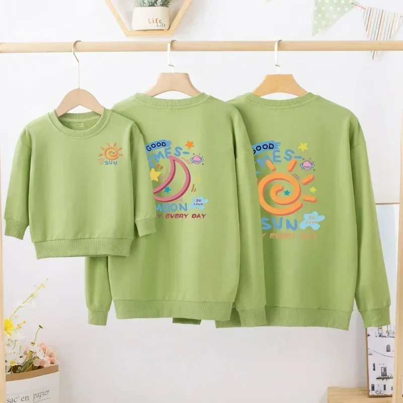 Camisetas navideñas para mamá e hija, sudaderas para papá, mamá e hijo, conjuntos familiares a juego de invierno, camisetas con estampado de letras, suéteres para niñas y niños