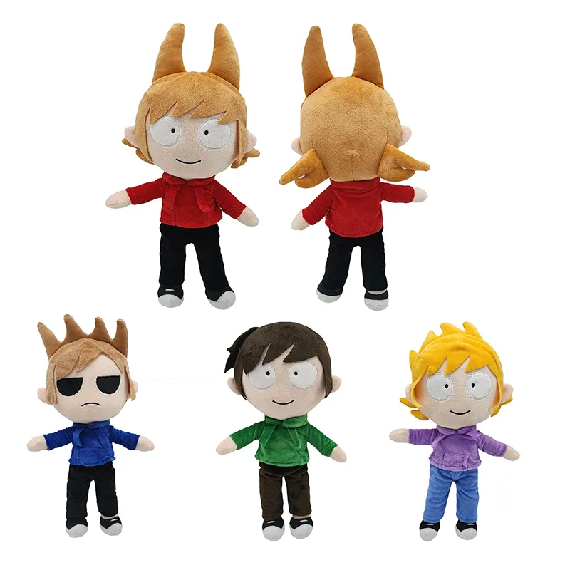Eddsworld Plush Toy Edd Tord Matt Tom Stuffed Doll Kids Xmas Gifts 33cm NEW