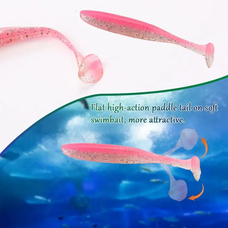 New 50/30/15PC Soft Fishing Lures Kit Silicone Lure Set Artificial Bait Worm with Crank Jig Head Hook Fishing Tackle Accessories 3