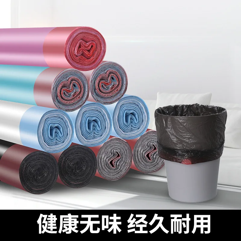 

150Pcs/Set Polyethylene Material Stringing Type Plastic Gabage Bags Trash Bag Trash Pack For Cleaning GB01
