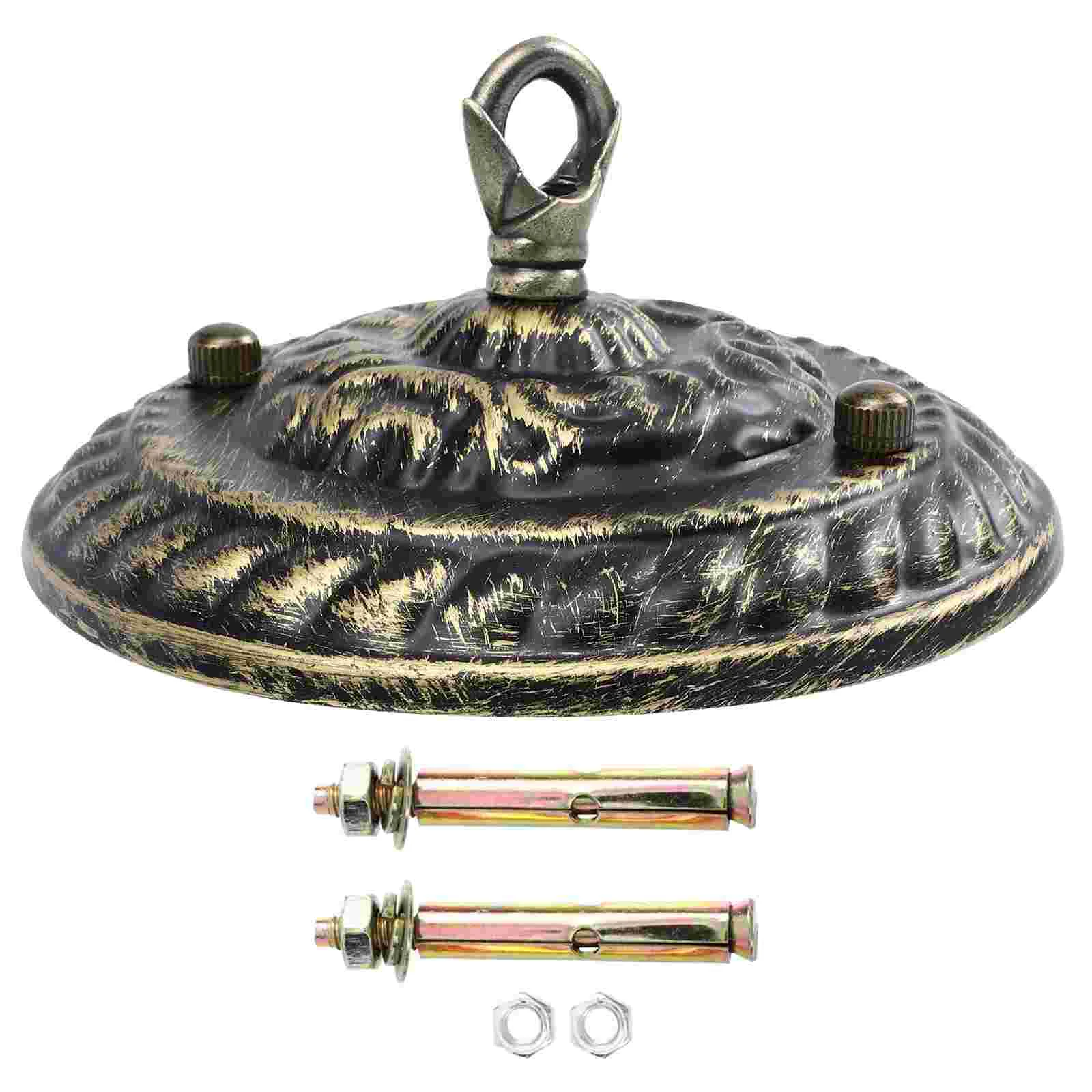 

Vintage Decor Chandelier Shade Hook Canopy Kit Mounting Ceramic Tile Ceiling for Light Fixture Bracket Plate Pendant