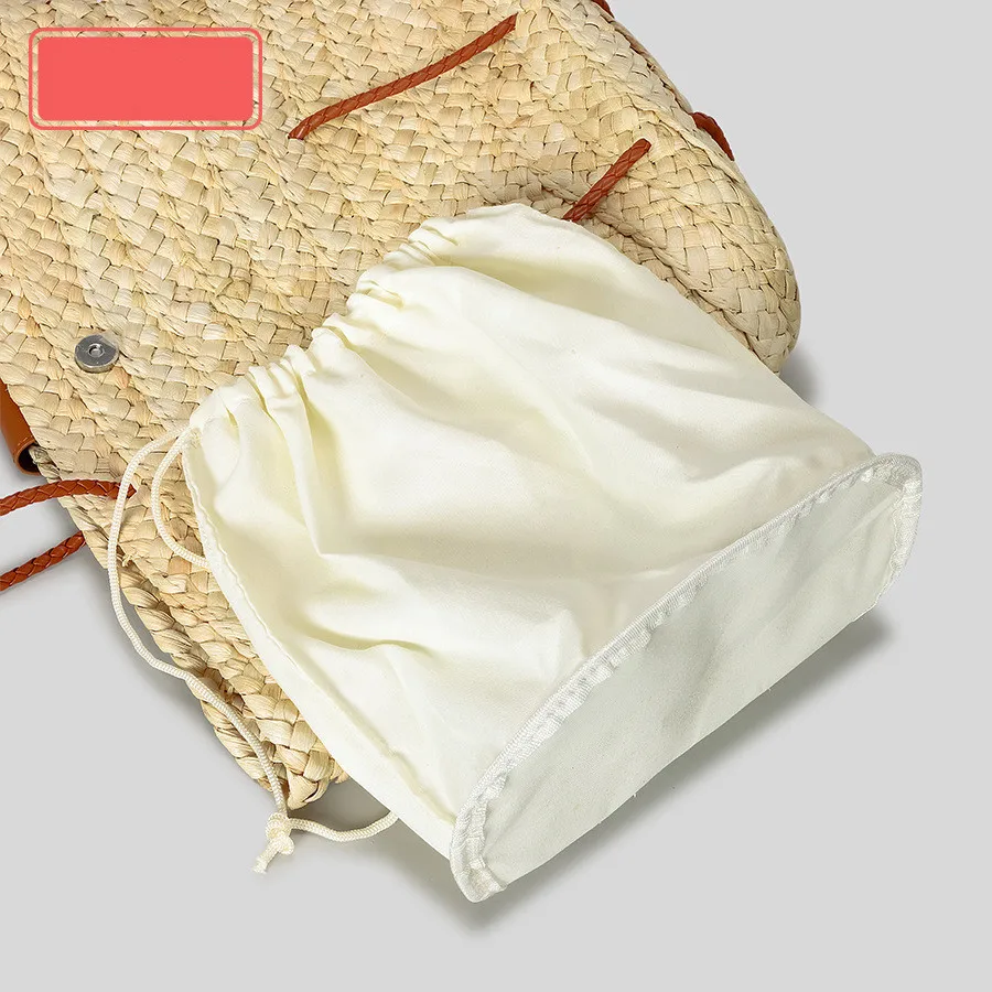 New Fashion Handheld Bag Large Capacity Women Shoulder Bags Straw Woven Handbags Hand-woven Tote Beach Bags Designer Brand Purse