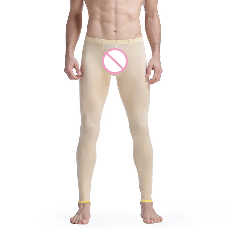 Sports Leggings Men Training Crossfit Leggings Quick Dry Gym Sport Tights Man Compression Running Leggings Pants Sportswear Ice Silk