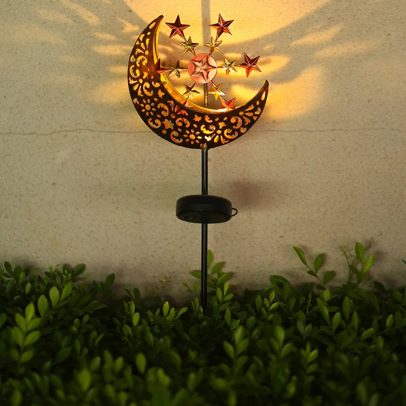 Garden Solar Light Landscape Led Yard Fairy and Moon Nightlamp  Statues Path Lawn Outdoor Courtyard Lamp Decoration Waterproof solar pathway lights Solar Lamps