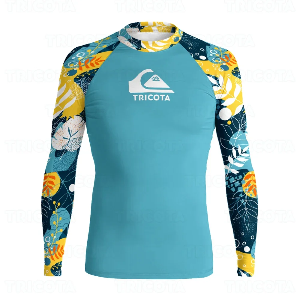 

Men Long Sleeves Rashguard Surf Swimwear Prevent Jellyfish Quick Dry Rash Guard Sunscreen Outdoor Beach UV Surfing Shirt
