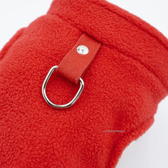 Winter Warm Dog Clothes Pet Jacket Vest with D-Ring For Small Dogs Cats Clothing French Bulldog Costumes Chihuahua Coat 5