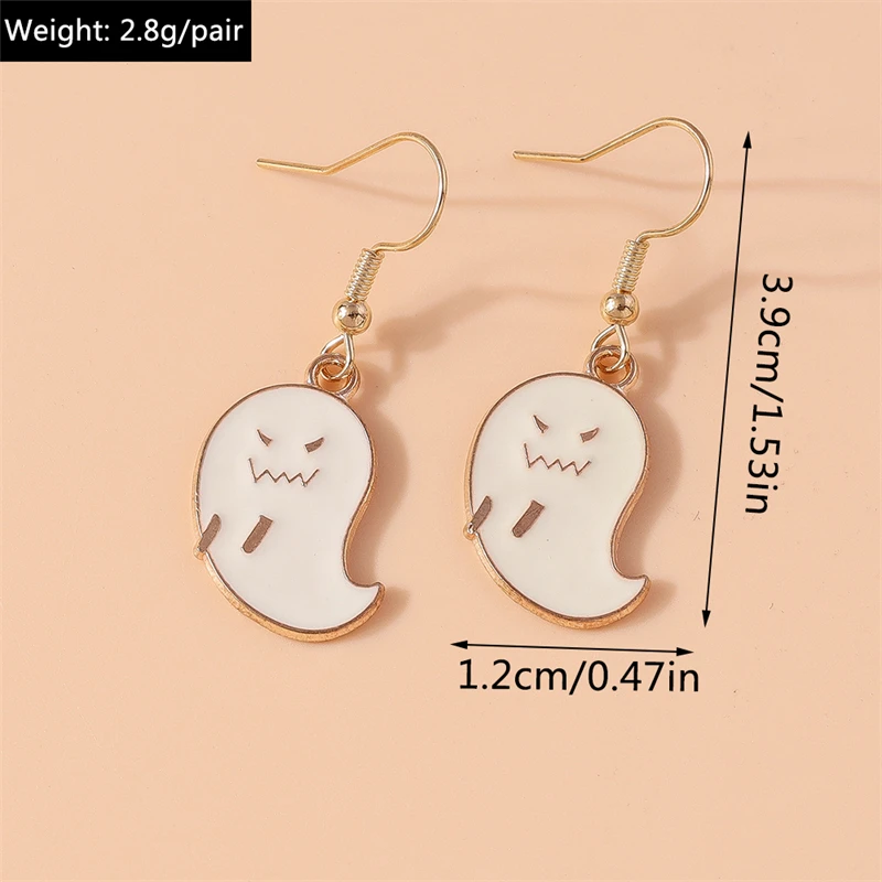 Mode Weihnachtsbaum Weihnachtsmann Tropfen Ohrringe für Frauen Halloween Kürbis Geist Baumeln Ohrringe Mädchen Festival Schmuck Geschenke – Detail 33