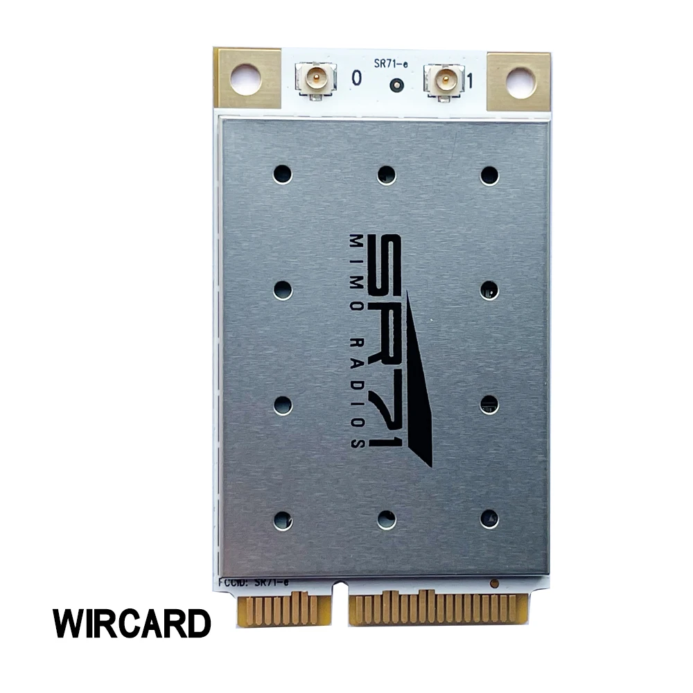 WIRCARD SR71-E AR9280 802.11 A/B/G/N 미니 PCI-E 400mw 고출력 802.11bgn 듀얼 밴드 2.4GHz 5GHz 2x2 MIMO 무선 모듈