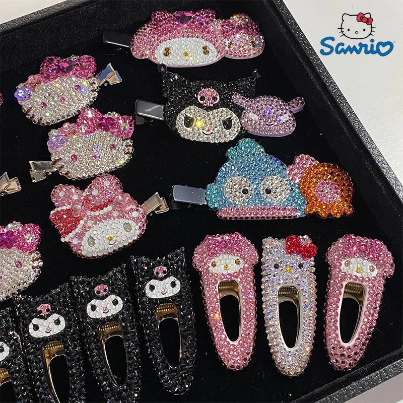 

Authentic Sanrio Crystal Hairpin Hello Kitty Cinnamoroll Kawaii Star With A Flash Diamond Sparkling Fairy Hairpin Holiday Gift