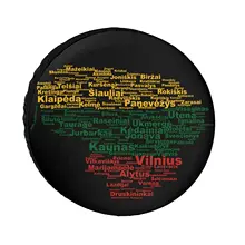 

COVER CARLithuania - Lietuva Universe Exploration Tire Covers Wheel Cover Protectors Weatherproof UV Protection Spare Tire Cover