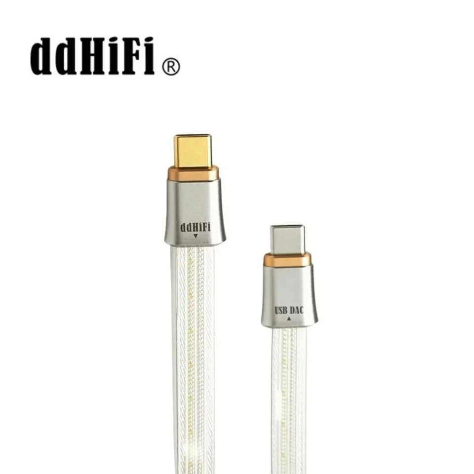 In stock ddHiFi TC19CC (Comet) Flagship Pure Silver USB-C to USB-C