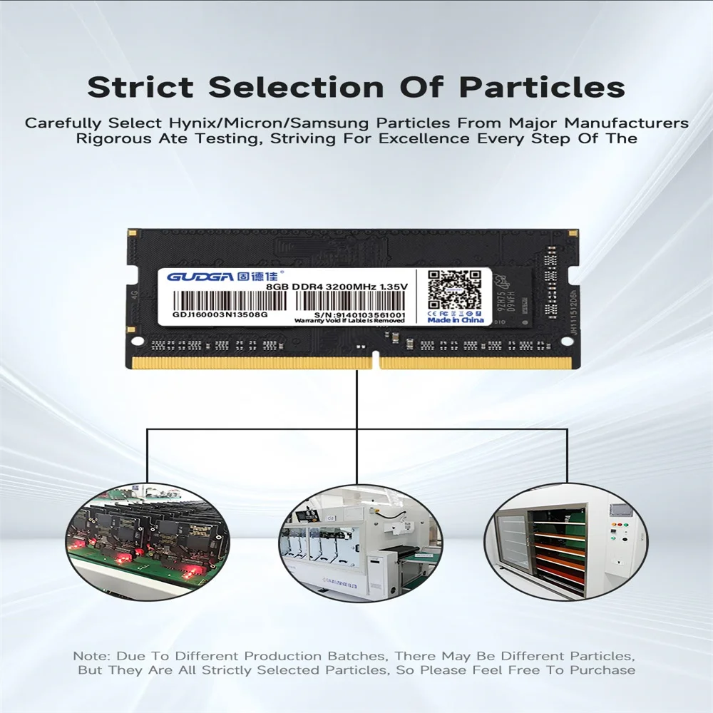 GUDGA Memoria Ram DDR4 4GB 8GB 16GB 32GB Laptop Ram