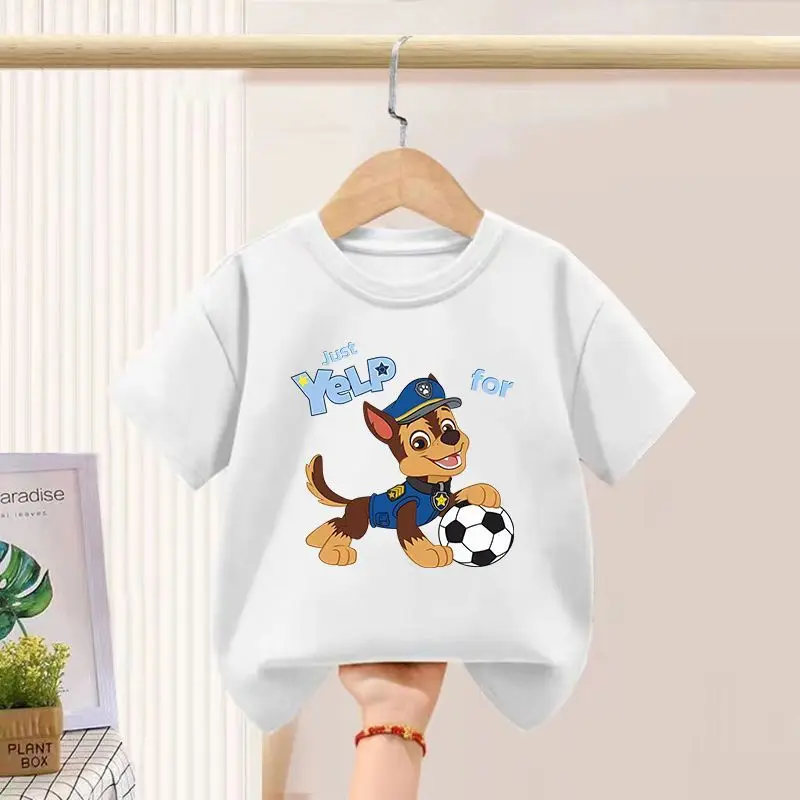 PAW Patrol Children's T-shirts Sets Boys Summer Short Sleeve Shorts Two Piece Suit Kids Outfits Breathable Sport Clothes Set 6