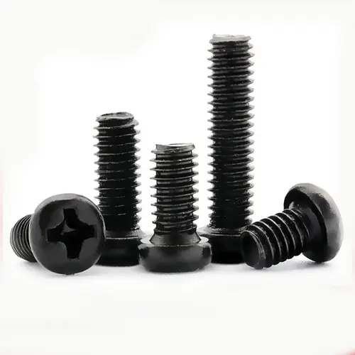100pcs/lot Cross Recessed Pan Head Screw M1 M1.2 M1.6 M2 M2.5 M3 M4 M6 Carbon Steel Black Phillips Machine Screw GRADE 4.8 - Image 4