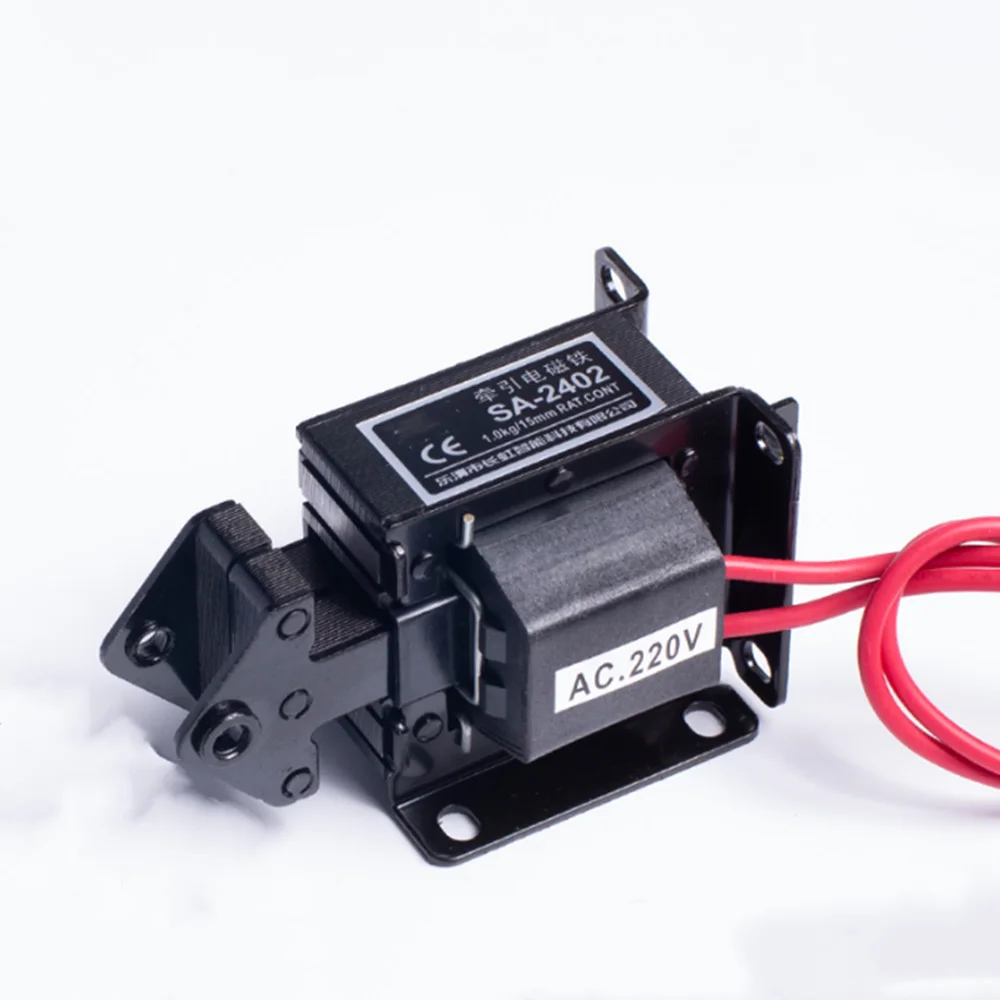 Eletroímã Trativo Solenóide Sa2402 ac 220v 110v 1.0kg 15 mm Controlado em Circuito 1pc