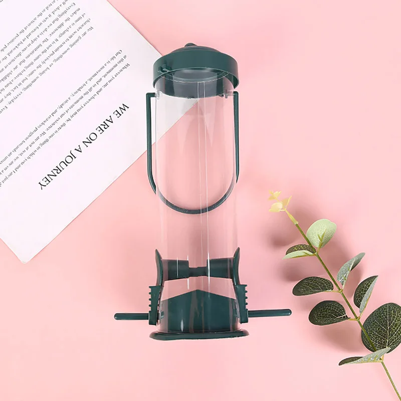Outdoor Hanging Automatic Bird Feeder with Multiple Feeding Holes