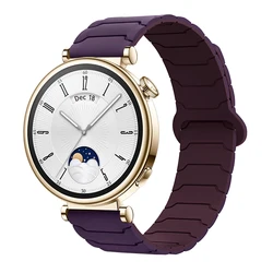 18mm Magnetic Sport Silicone Strap - Universal Fit for Smartwatches, Unisex Design (12 New plums)