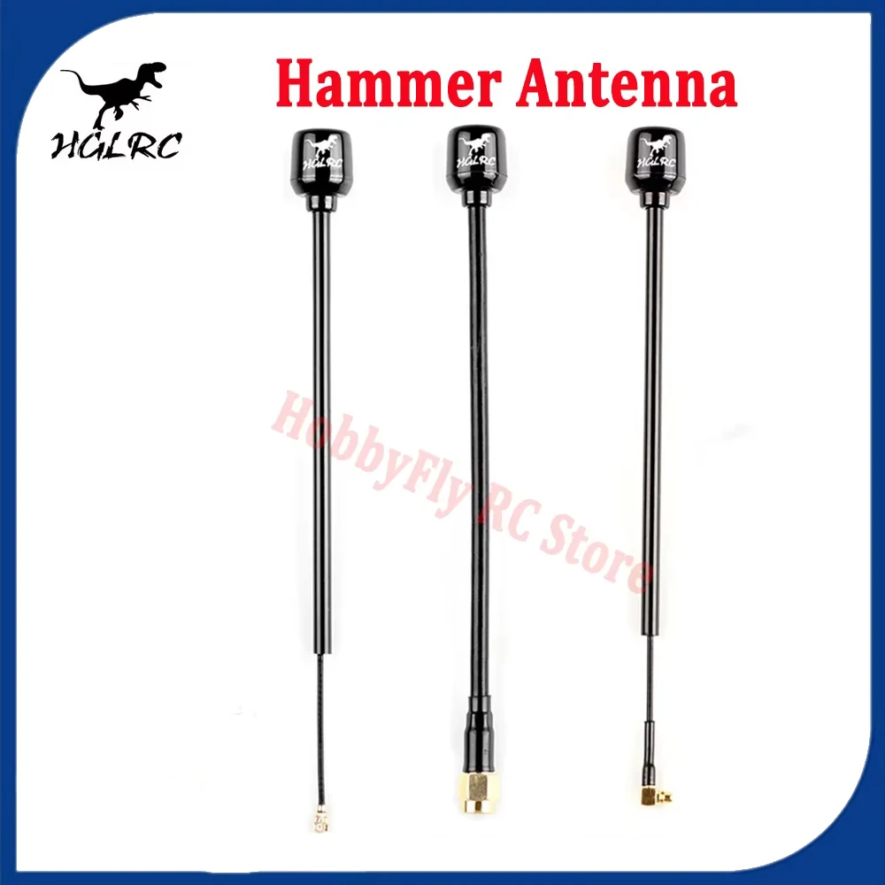 HGLRC Mini Long Range Hammer Antenna Mini RHCP LHCP Spin SMA UFL MMCX Angle 5.8G 2.5dBi 135mm RC FPV Racing Drone