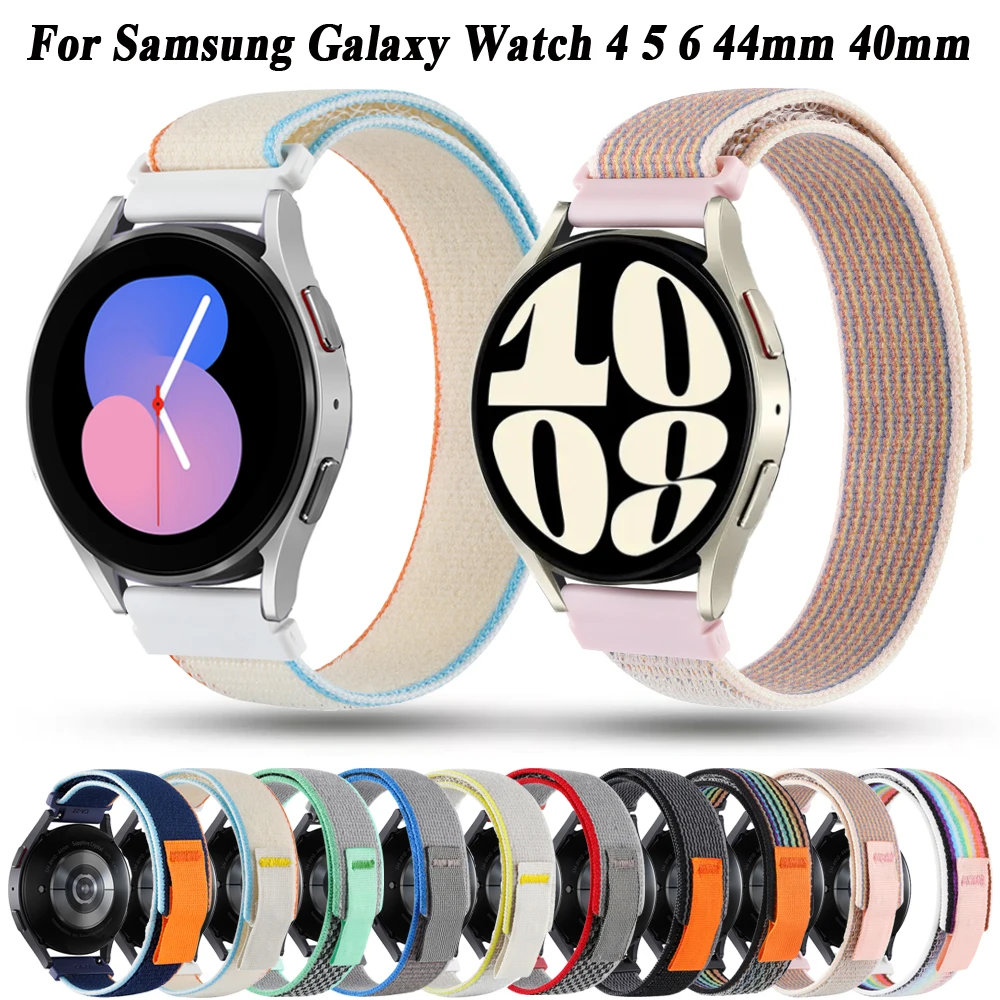 

Ремешок Solo Loop для Samsung Galaxy watch 5/6/4 44 мм 40 мм/4 classic 42 46 мм, браслет для часов 22 20 мм Correa Galaxy 5 Pro 45 мм