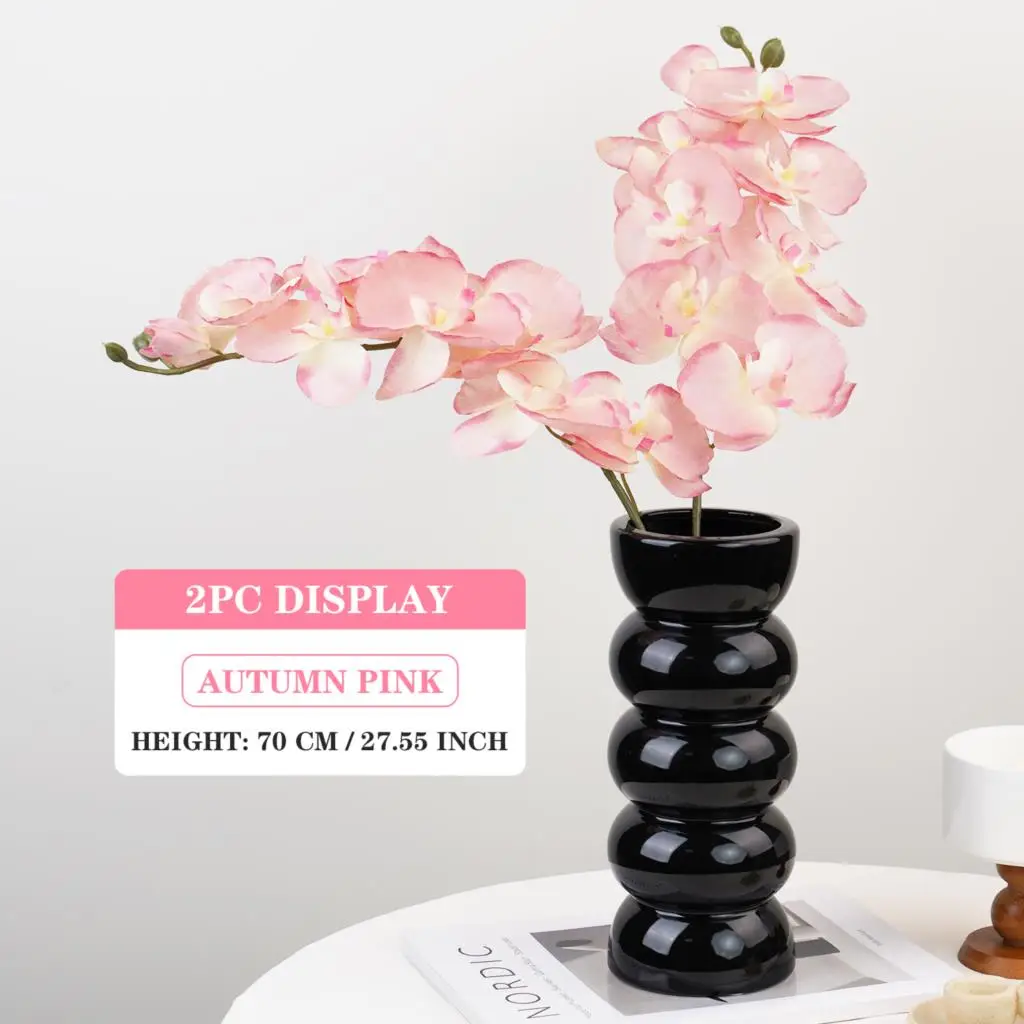 70cm rosa künstliche Schmetterling Orchidee Blumen gefälschte Motte Orchideen Blumen gefälschte Pflanzen für Hochzeits strauß Hausgarten Dekor Planta – Detail 15