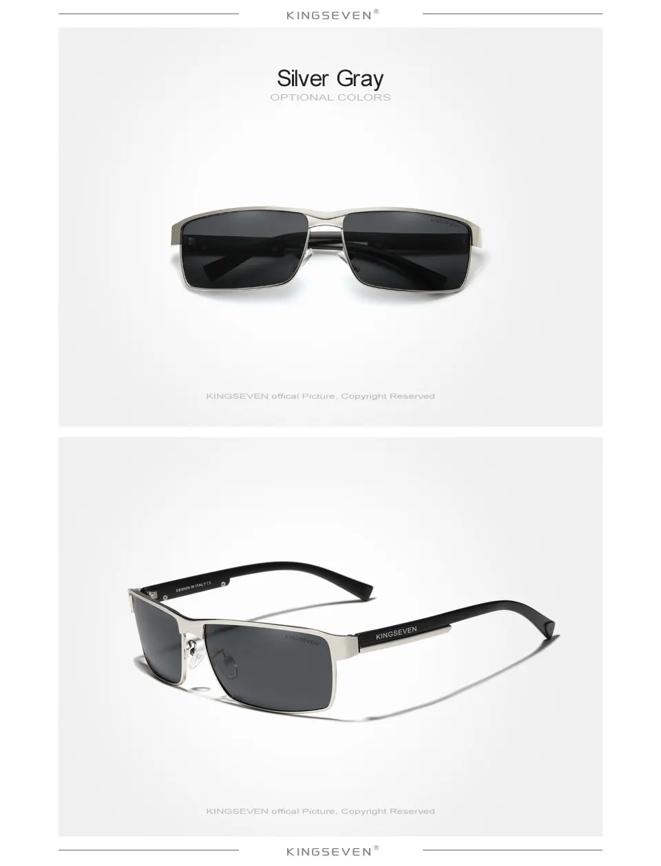 Kingseven männer polarisierte photo chrome sonnenbrille design frauen chamäleon sonnenbrille uv400 blends chutz brille – Detail 6