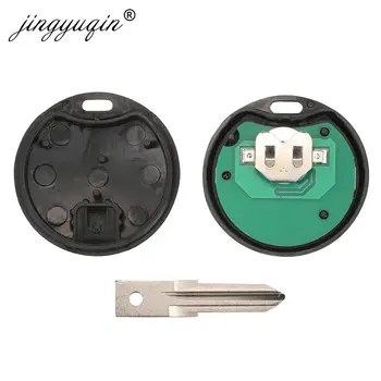 Keyforkess 5 pezzi 3 pulsanti Chiave Auto remota per Mercedes Benz Smart Key Fortwo 450 Forfour Roadster Chiave 433MHz telecomando Auto portachiavi - Jingyuqin 5 pezzi 3 pulsanti Chiave Auto remota per Mercedes Benz Smart Key Fortwo 450