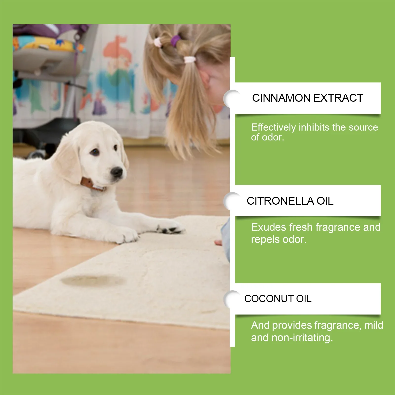 YEGBONG Pet Smell Spray, Indoor Pet Area Odor Cleaning and Fragrance Lasting Protection Fresh Spray