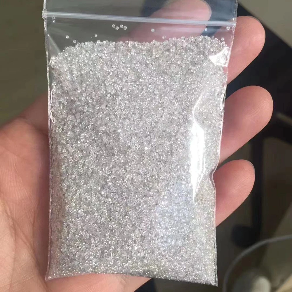 50pcs 1.1mm Real Natural Diamond FG VS White Round Brilliant Cut Stone For Ring Making