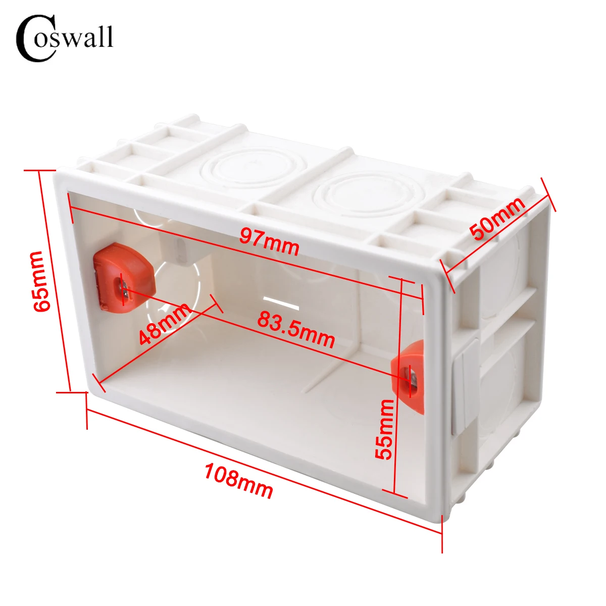 Wall Switch and Socket 108mm*65mm US/ Thailand Standard Internal Mounting Box For 118mm*72mm Back Cassette