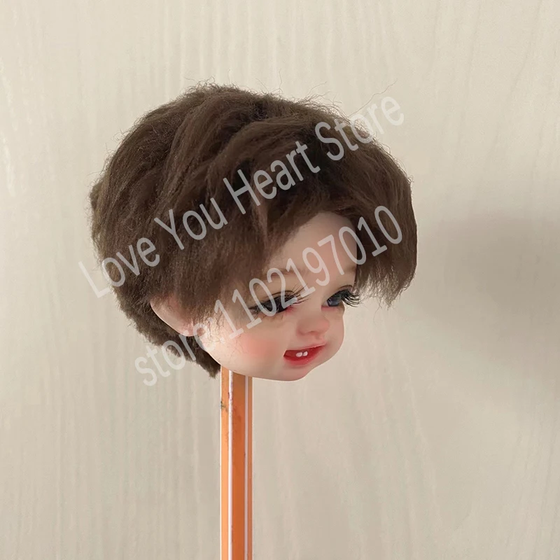 

Wig For Doll Hair OB11 1/8 1/6 1/4 BJD Doll Hair Brown Wig Princess Doll Fake Hair Wig Multiple Colour Choose