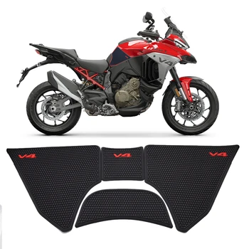 Moto Serbatoio Trazione Pad Anti Slip Adesivo Gas Ginocchio Grip Protector Nuovo per Ducati Multistrada V4 S V4S RS 2021 - 2025