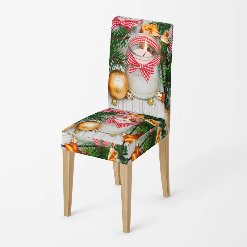 Home chair cover Christmas Chairs for kitchen Covers chair adjustable dining elastic fabricchairs covers cover for wedding