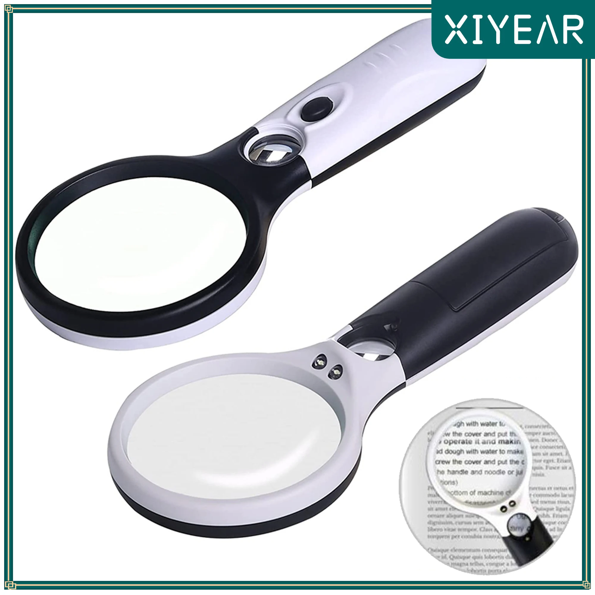 Magnifier3LEDLightMarrywindix3X45XHandheldMagnifierReading