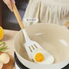 Wooden Handle Silica Gel Spatula High Temperature Pot Spatula Home Cooking Spoon Frying Spatula Silica Gel Kitchen Tools 2