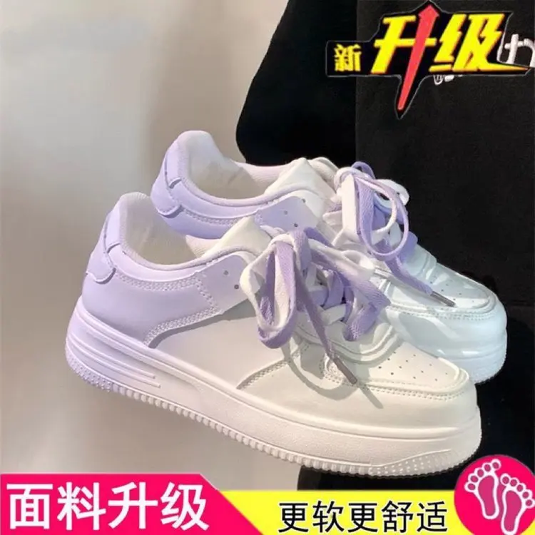 Women Sports Board Shoes Gradient Sneakers White Sports Board Shoes Women Thick-soled Spring Summer Female Casual Sneakers Jogging Shoes Girls