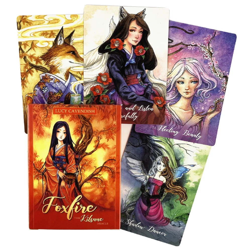 Foxfire The Kitsune Oracle Cards Deck Tarot Game Board Divination