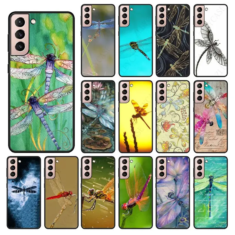 Dragonfly Dragonfly Phone Coque Per Samsung Galaxy S21Plus S23 S20Fe S20Ultra S22Plus S20 S21Fe S22 S10Plus S23Ultra S10 Custodie