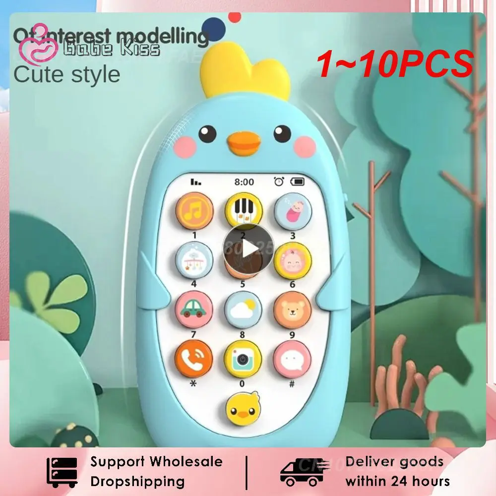 

1~10PCS Baby Phone Toy Mobile Telephone Early Educational Learning Machine Kids Gifts Music Sound Machine Electronic Newborn