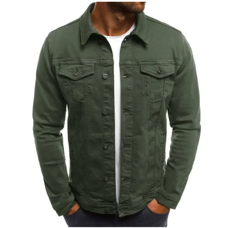Men's Denim Jackets Streetwear Casual Cotton Classic Slim Jeans Coat Male Clothes Cowboy Jacket Ropa Para Hombre