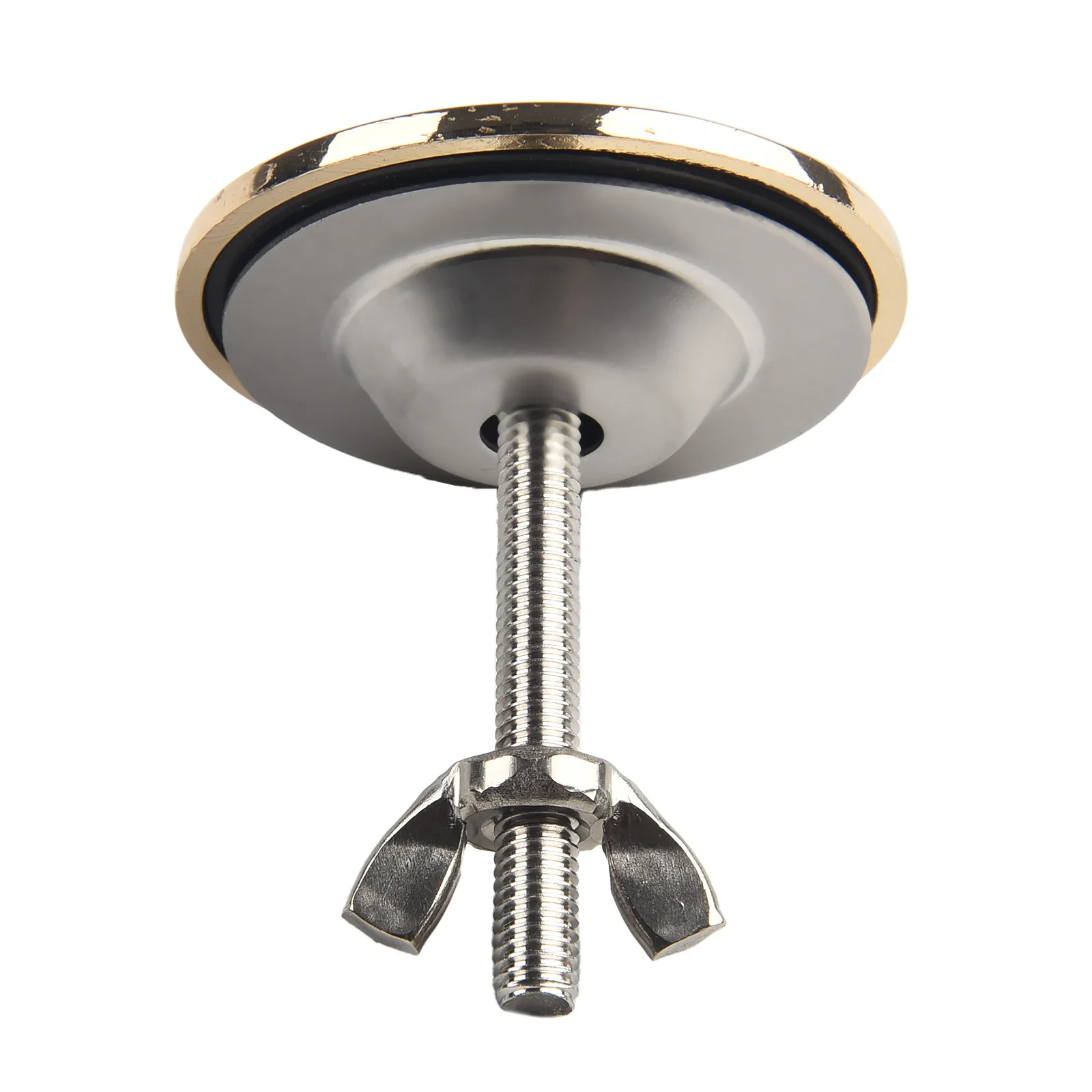 12-49mm Stainless Steel Sink Decorative Sink Cover, Marble Hole Cover, Three-hole Ceramic Hole Home Bathroom Accessories