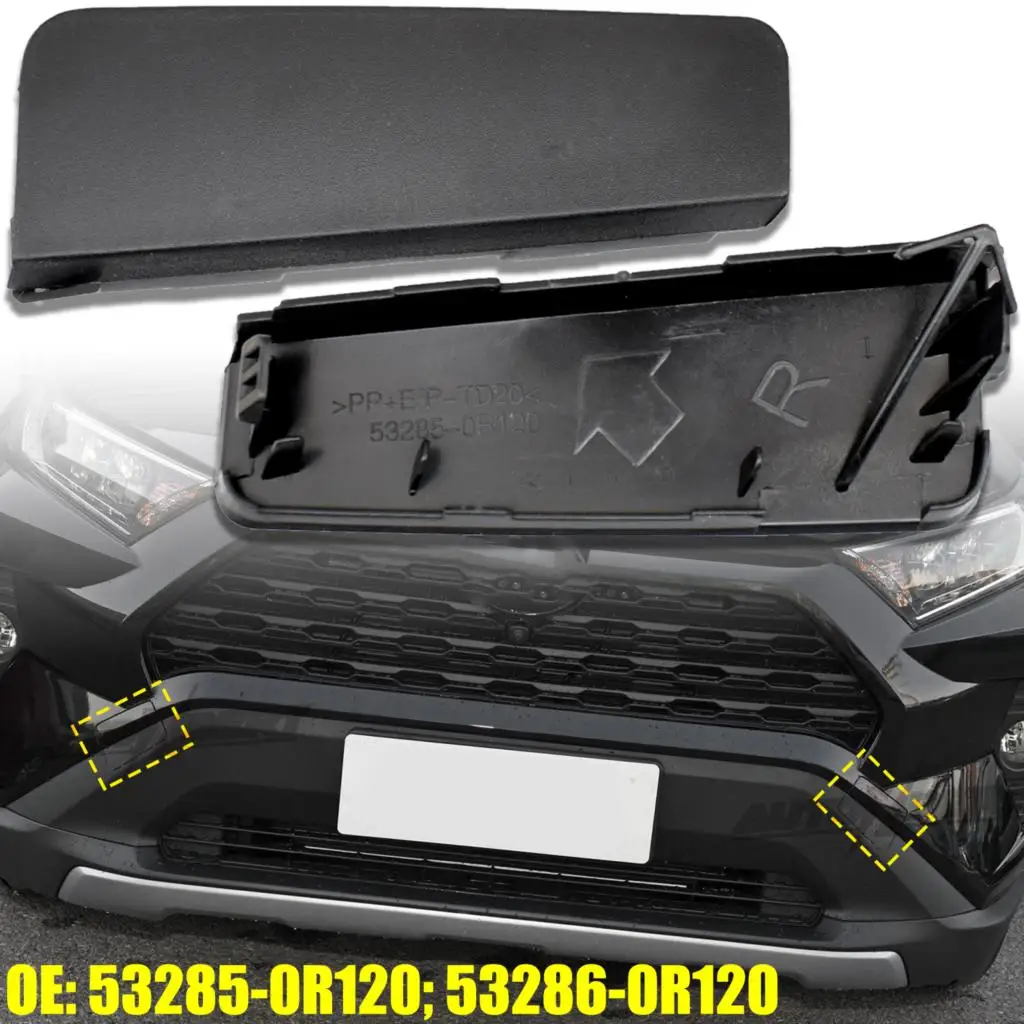 2x Toyota RAV4 XA50 Front Bumper Tow Hook Cover Cap 53285-0R120 53286-0R120