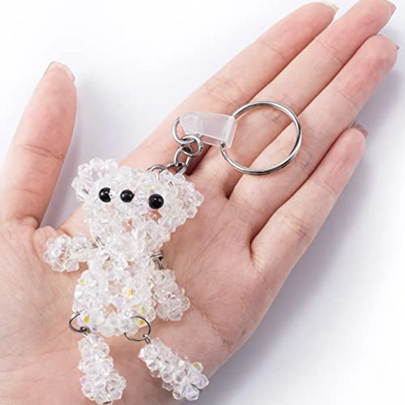 100 Sets Keychain Rings For Crafts Round Split Key Rings Metal Keychain Connector Blanks Key