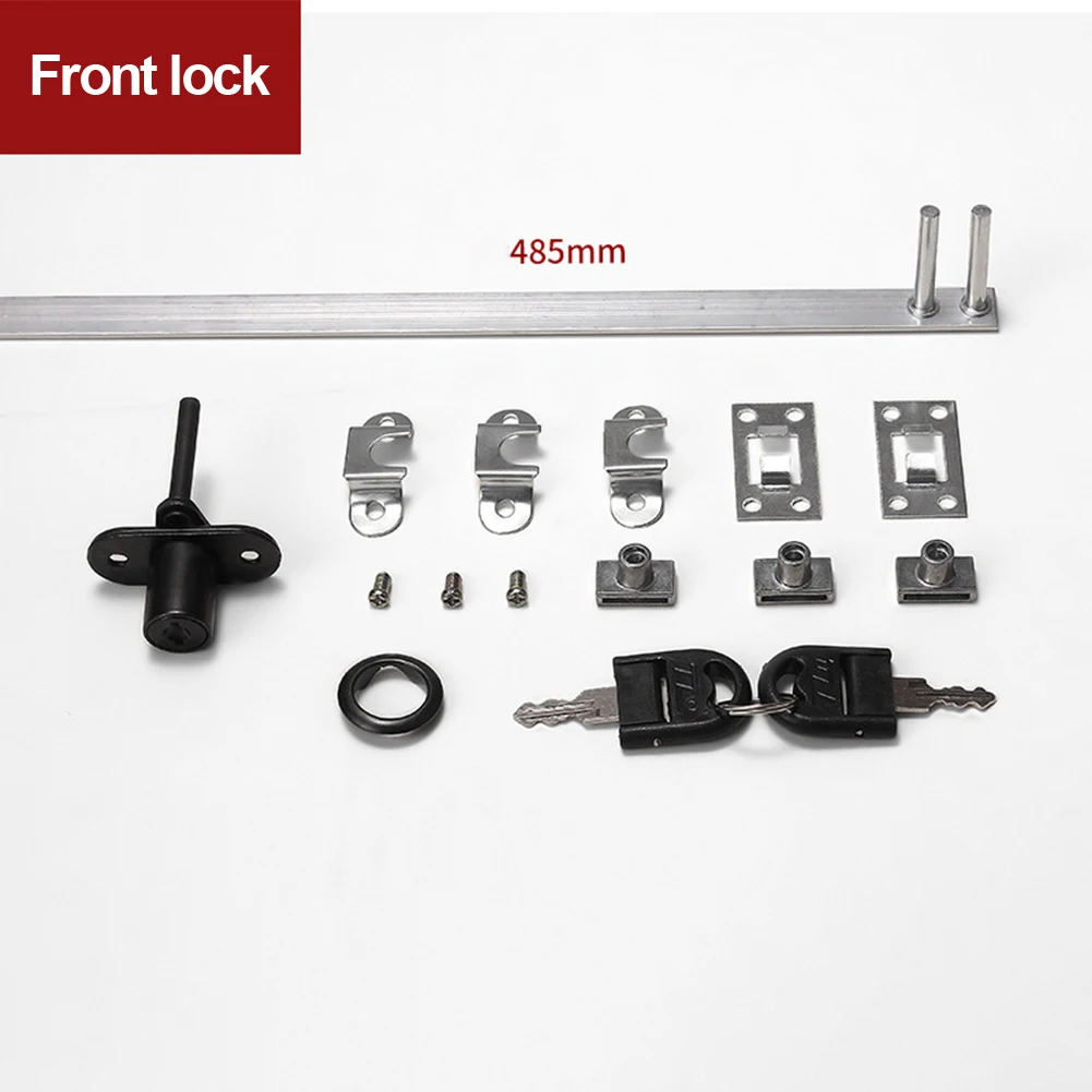 Description Picture 4 of itemRust Resistant 16mm Drawer Lock With Key  Black Zinc Alloy  Easy Installation For Office Cabinets And File Drawers